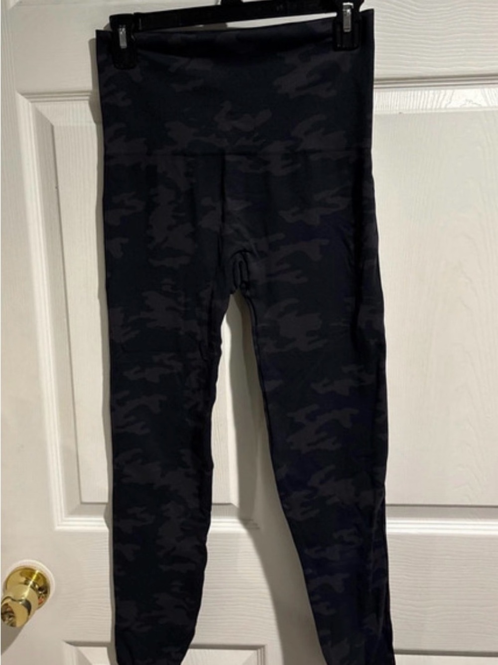SPANX  Black Camouflage High-Waist Leggings